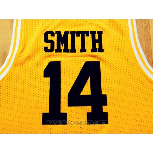 Camiseta Pelicula Bel-Air Academy Smith NO 14 Amarillo